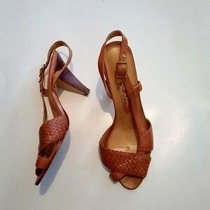 Quali Craft Leather Upper Made In Brazil Women's Heels Shoes Size 6.5B